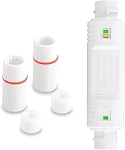 SinLoon IP67 Extenseur PoE étanche 100 m/250 m Extension 10/100 Mbps Répéteur PoE Extérieur RJ45 Ethernet PoE Extender pour caméra IP Plug and Play (Blanc)