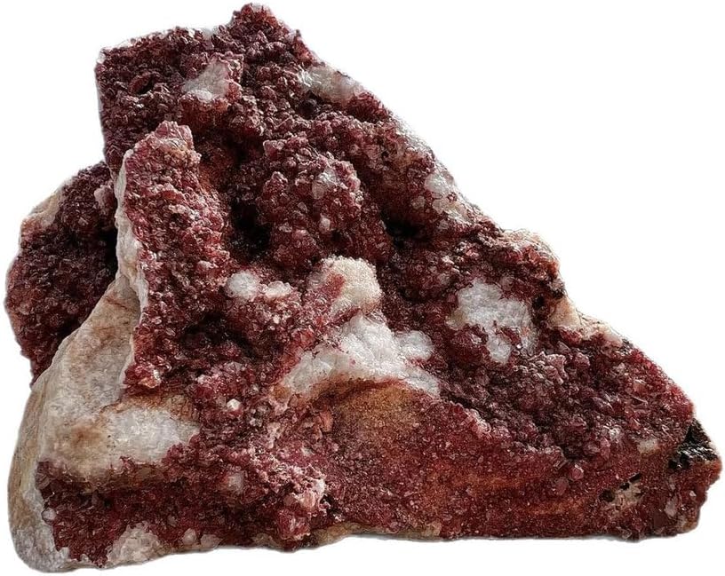 Crystal Mark Red Crystal Mark Raw Stone Collection Teaching Crystal Cluster Stone Home Stone Ornaments,80~160g