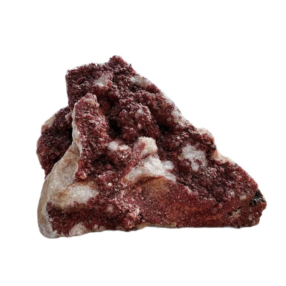 QWZTAEOZA Crystal Mark Red Raw Stone Collection Teaching Cluster Home Ornaments,80~160g
