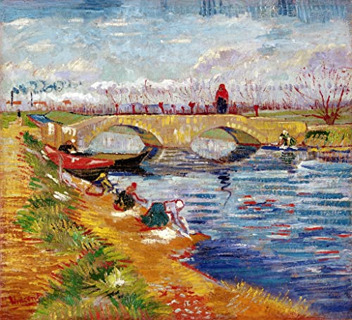 Tableau le pont de la Gleize Van Gogh pour sublimer votre salon chaleureux