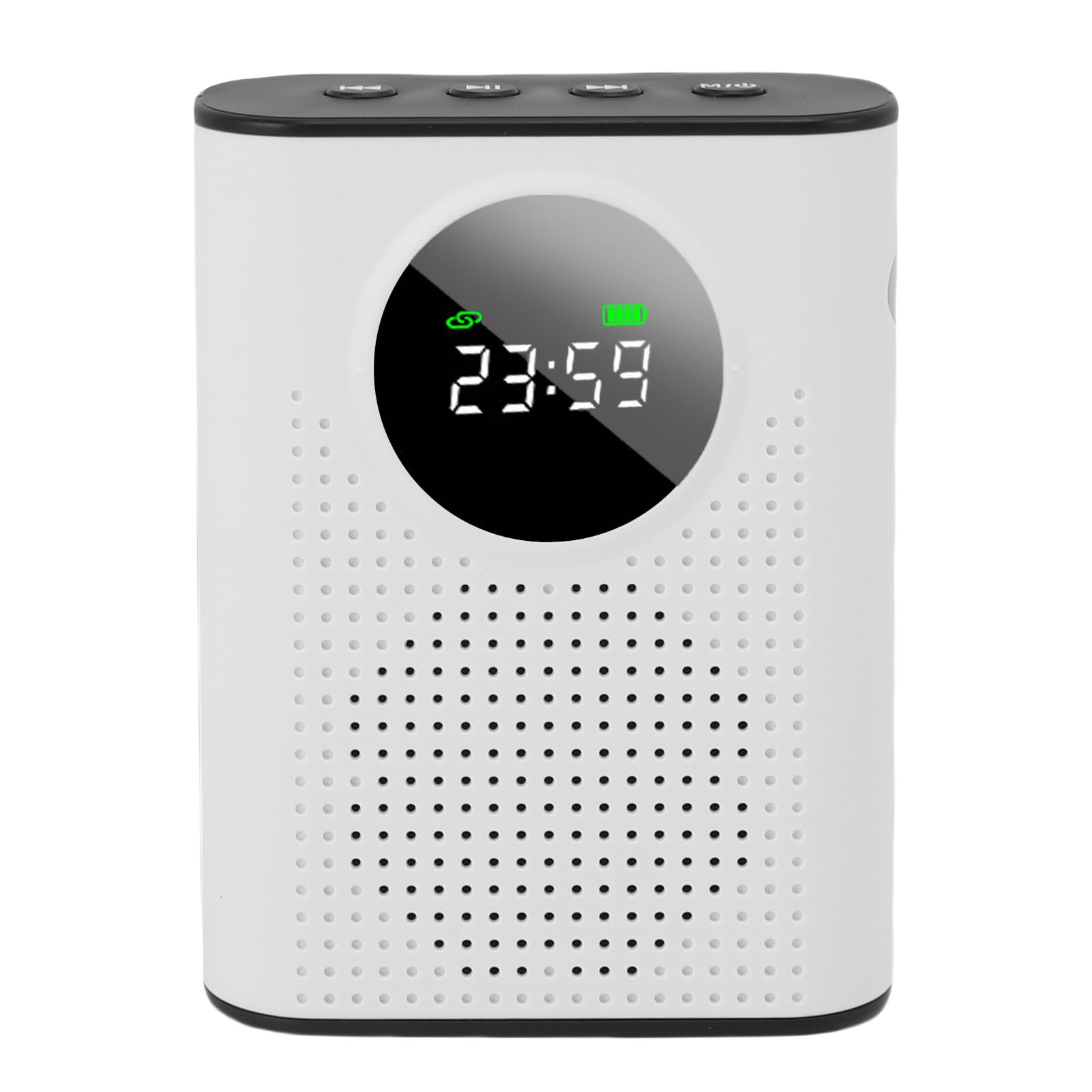 Naroote Amplificador de Voz Micrófono Inalámbrico con Solapa Magnética, Pantalla LED, Altavoz de Micrófono Portátil Recargable para Profesores, Aula, Yoga y Reuniones