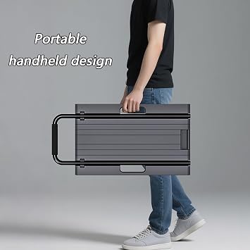 Handcart, Load Capacity 200kg/440lbs, Easy to Store and Carry, Suitable for Home, School, Supermarket, Airport