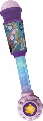 Lexibook, Disney Wish, Microphone Lumineux pour Enfant, Jeu Musical, Haut-Parleur intégré, Effets Lumineux, Prise Aux-in, Violet, MIC90WI