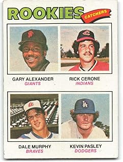 1977 Topps #476 Gary Alexander/Rick Cerone/Dale Murphy/Kevin Pasley Rookie Catchers VG/EX Very Good/Excellent RC Rookie Sa...