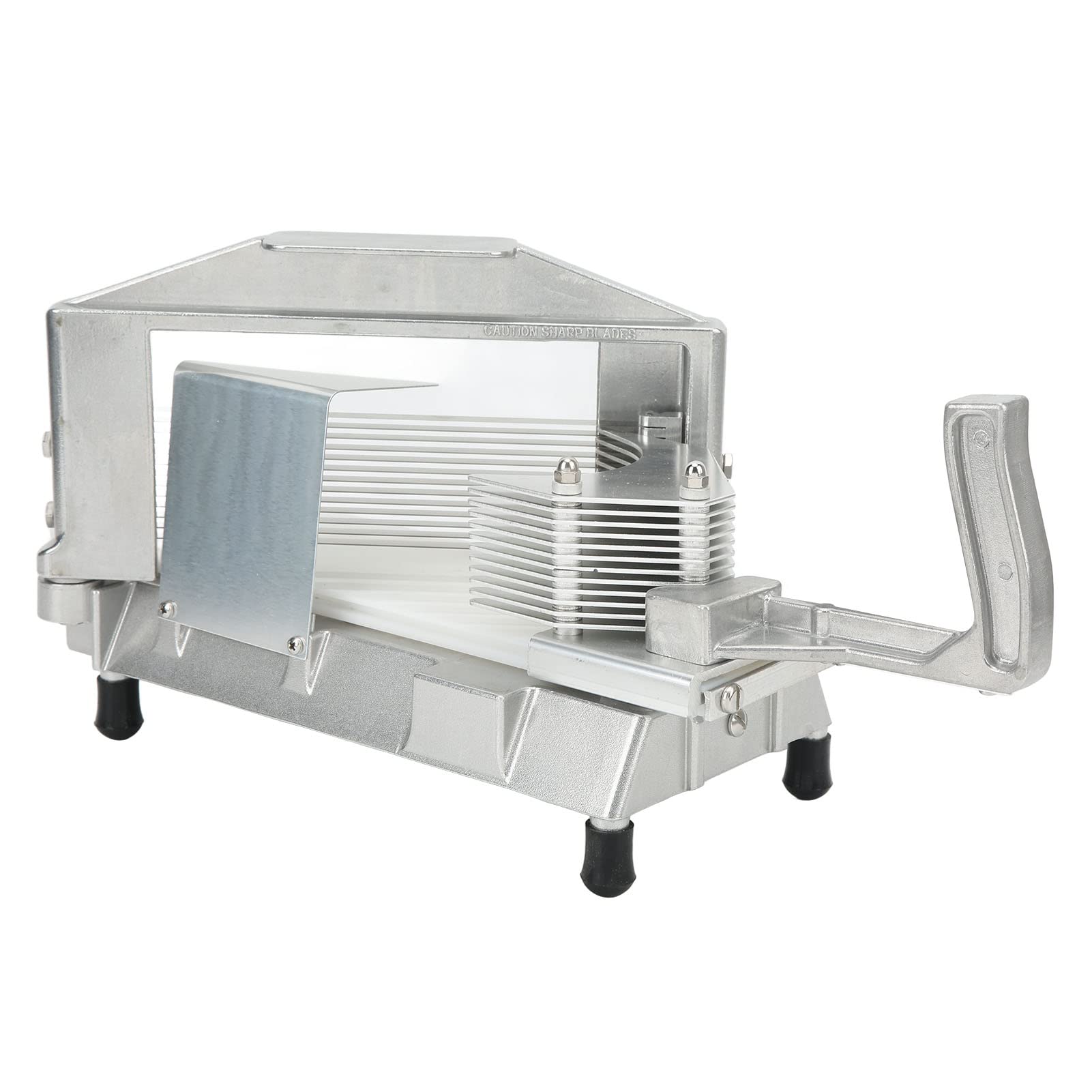Pommes-Frites-Schneider, Edelstahl-Kartoffelschneider mit Rutschfester Basis, Manueller Hebel-Gemüseschneider für Kartoffeln, Karotten, Gurken, Tomaten, Zwiebeln (Scheibendicke: 4,7 mm)