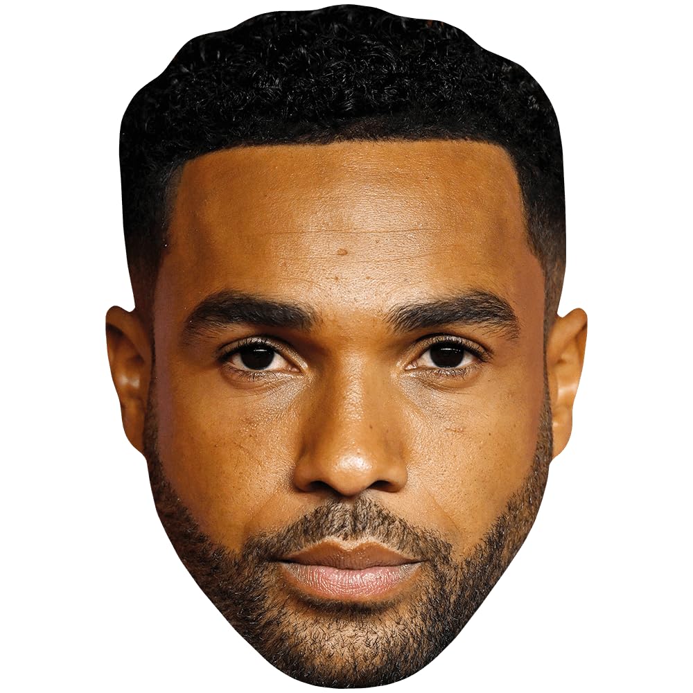 Lucien Laviscount (Serious) Celebrity Mask, Flat Card Face, Fancy Dress Mask