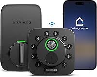 ULTRALOQ Bolt SE Smart Deadbolt: Fingerprint ID, WiFi & Matter Thread, Apple Home/Alexa/Google, 7-in-1 Keyless Entry, 18-Month Battery