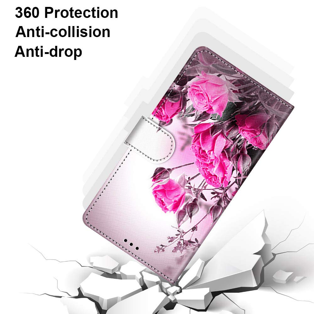 Custodia Poco X6 Pro AsWant Cover Per Xiaomi Poco X6 Pro Case, Premium PU Magnetica Libro Portafoglio Supporto Protezione Flip Case Custodia Per Per Xiaomi Poco X6 Pro (Verde Cover Rossa Per