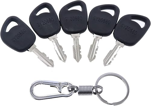 ZTUOAUMA 5 llaves de encendido AM131946 AM135345 M153650 GY20680 GX24332 para John Deere D100 D105 D110 D120 D130 D140 D150 D155 D160 D110 D130 D140