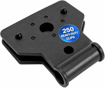 Bird-X Deterrent Netting Hardware, Plastic Clips, 250 Pieces (MTG-CASE), Black