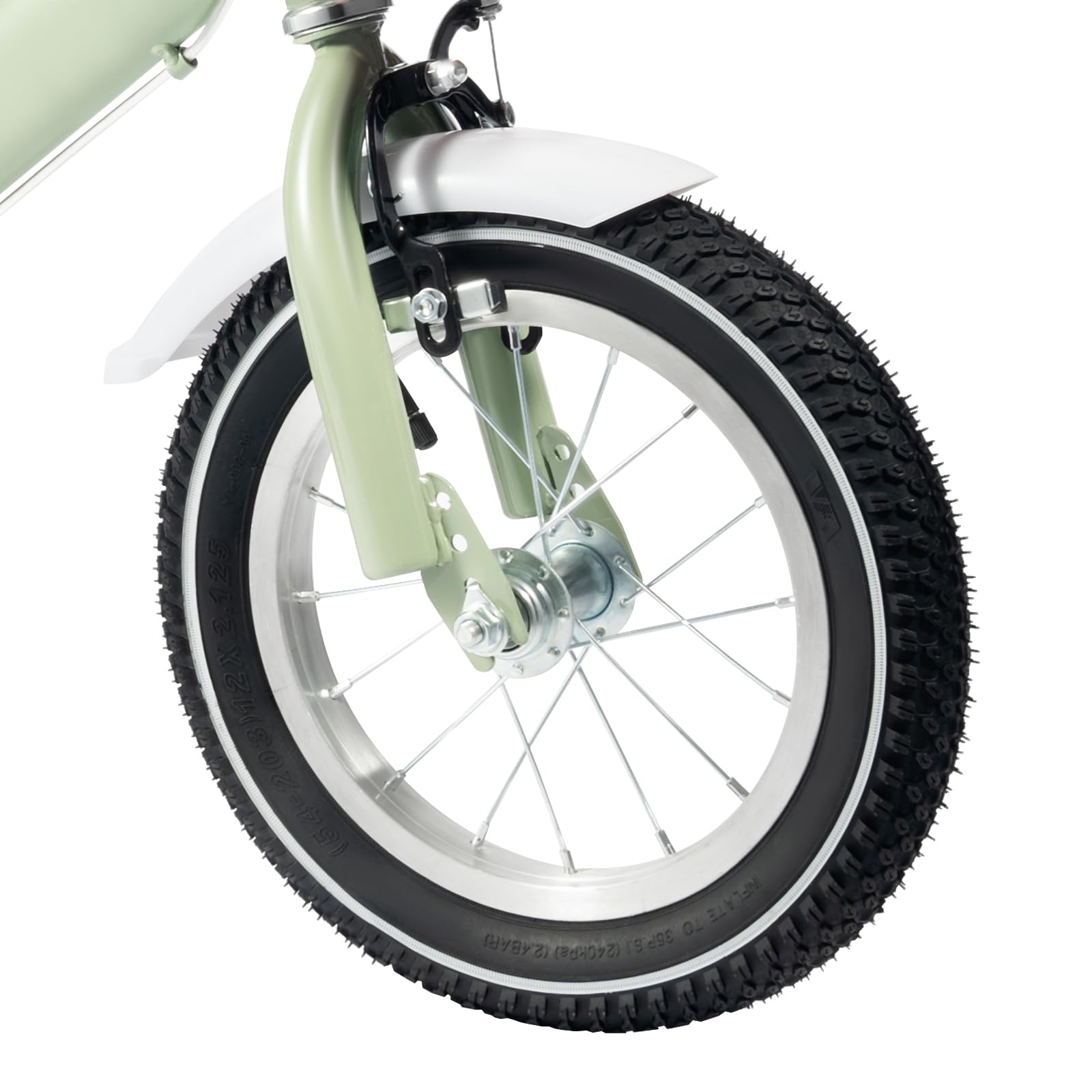 Vélo pour enfant de 30,5 cm - Pour garçons et filles de 2 à 5 ans - Siège réglable en hauteur - Guidon - Roues stabilisatrices - Panier d'entraînement sûr pour enfants