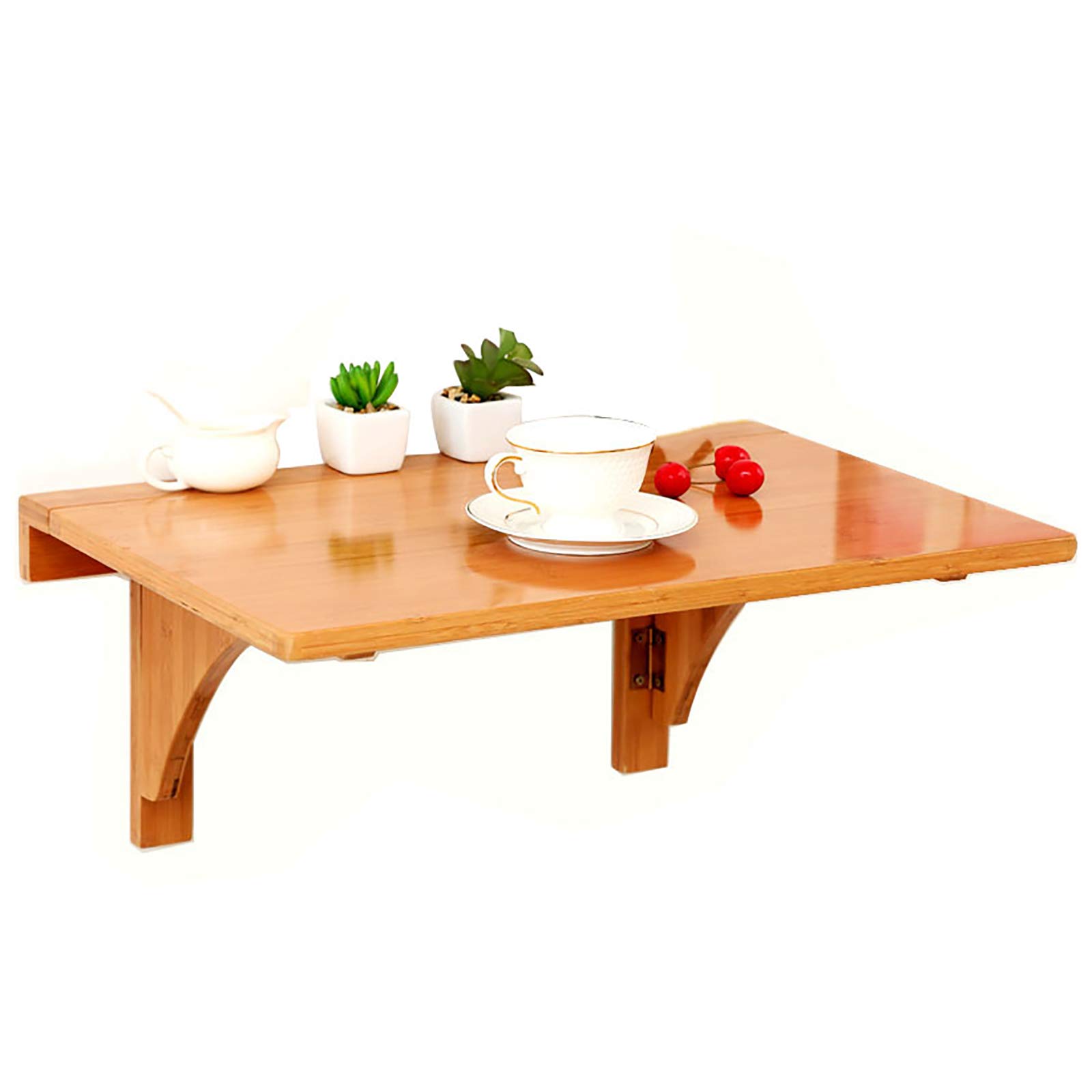 Table Pliante Murale en bois naturel, meuble suspendu multifonction