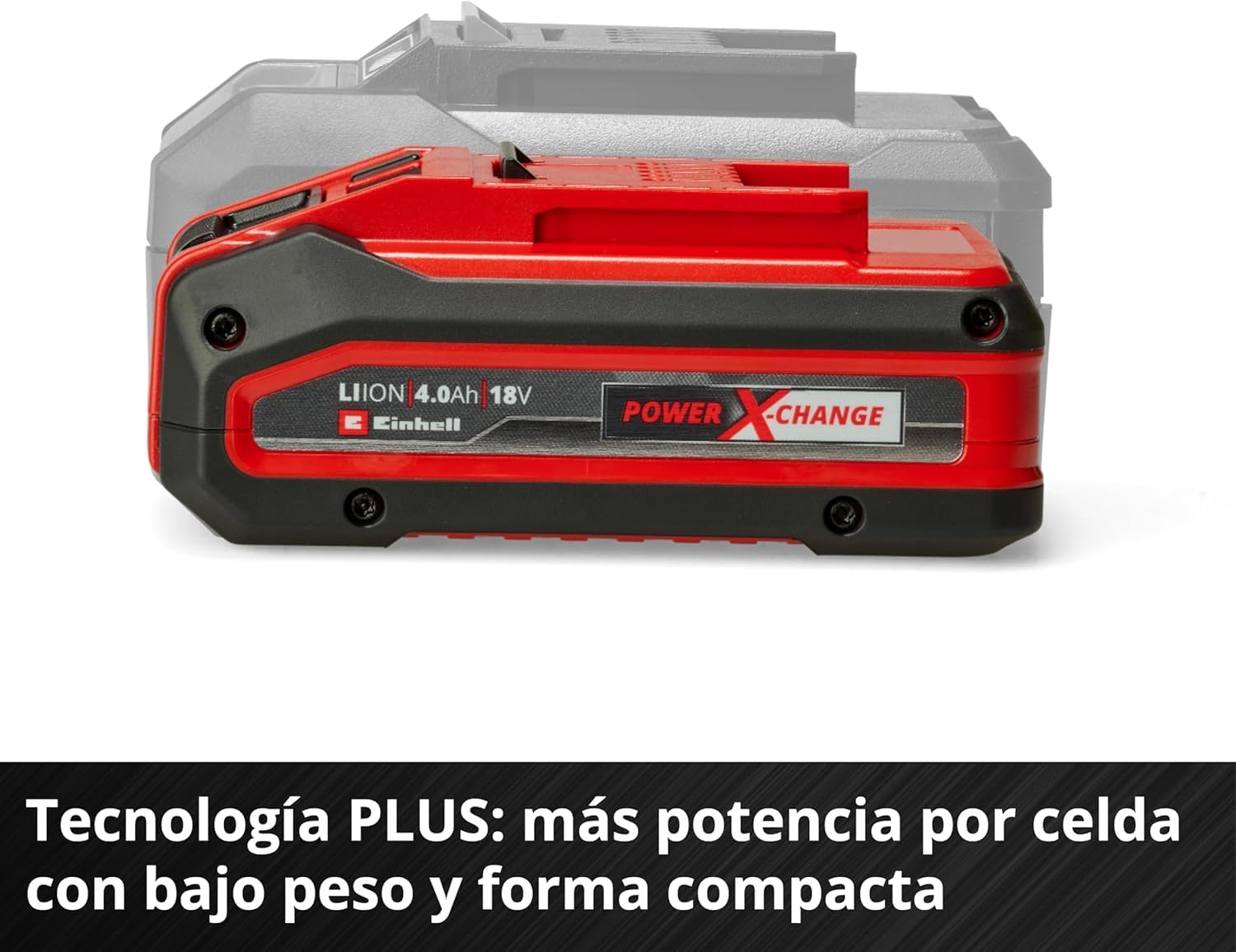 Original Einhell 4 Ah PLUS Power X-Change kit de principiantes (1 batería de 18 V 4 Ah PLUS, 1 cargador de 3 A, 75 min de tiempo de carga, apto para todos los equipos Power X-Change)