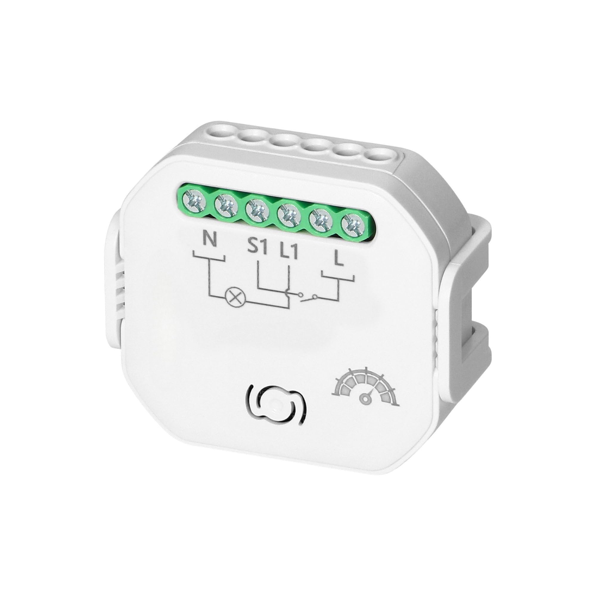 Inteligentny Przekaźnik Dopuszkowy Wifi/Bluetooth Zdalne Sterowanie Oświetleniem Roletami Aplikacja Tuya Smart Inteligentny Dom (przekaźnik ze ściemniaczem -1 kanałowy)