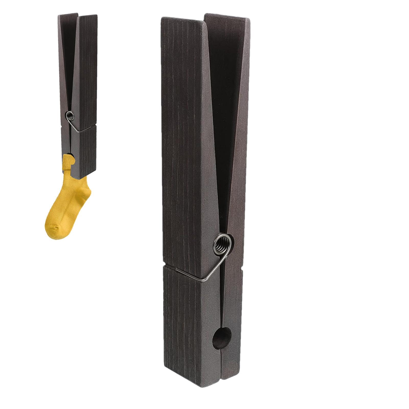 Porte-serviettes Géant | Porte-serviettes De Salle De Bain – Grandes Pinces à Vêtements En Bois Peu Encombrantes Et Robustes Pour Salon, Buanderie Et