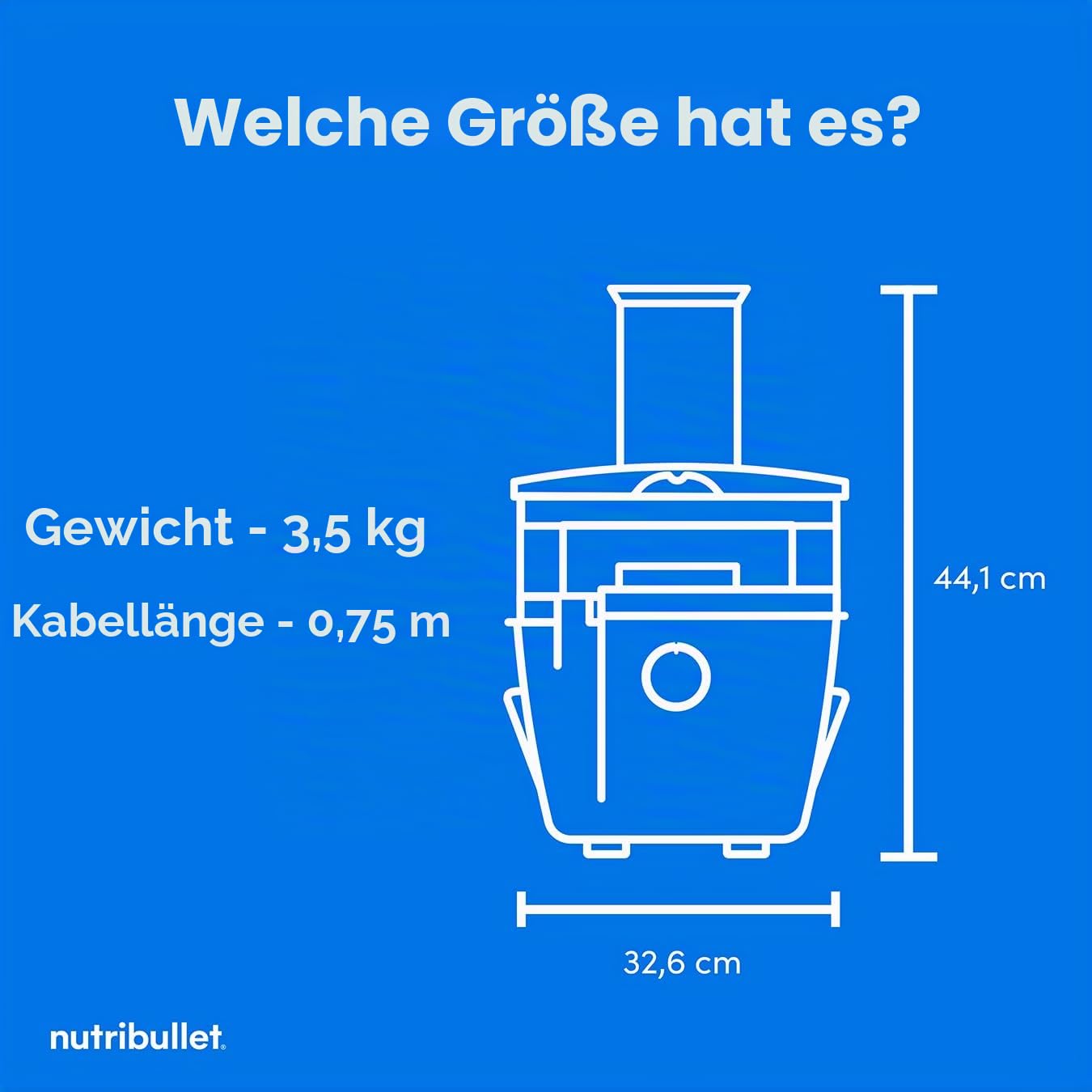 Nutribullet Juicer Pro Compact 2 Liter Zellstoffbecken 1000 W schwarz