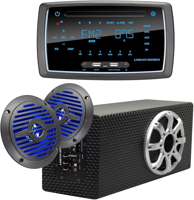 Magnadyne Triple RV Stereo Bundle w/ RV6200S Receiver, LS
