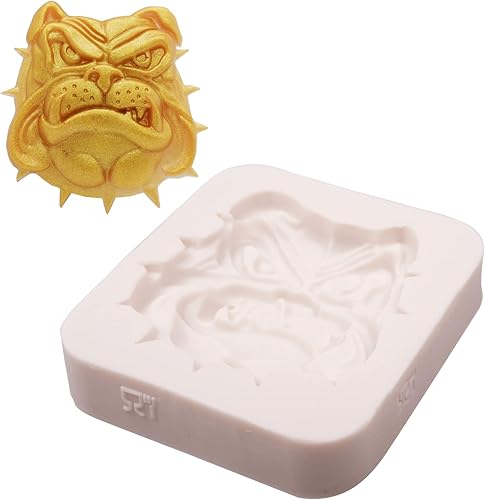 Miniatura 6 de Moldes de fondant de silicona French Bulldog 2 piezas, moldes epoxi hechos a mano para decoración de tartas, chocolate, caramelo, goma de mascar de