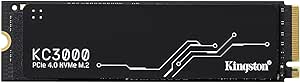 Kingston KC3000 PCIe 4.0 NVMe M.2 SSD - Hochleistungsspeicher für Desktop- und Laptop-PCs -SKC3000S/2048G, SKC3000D2048G, Schwarz, 2048GB, Festkörper-Laufwerk