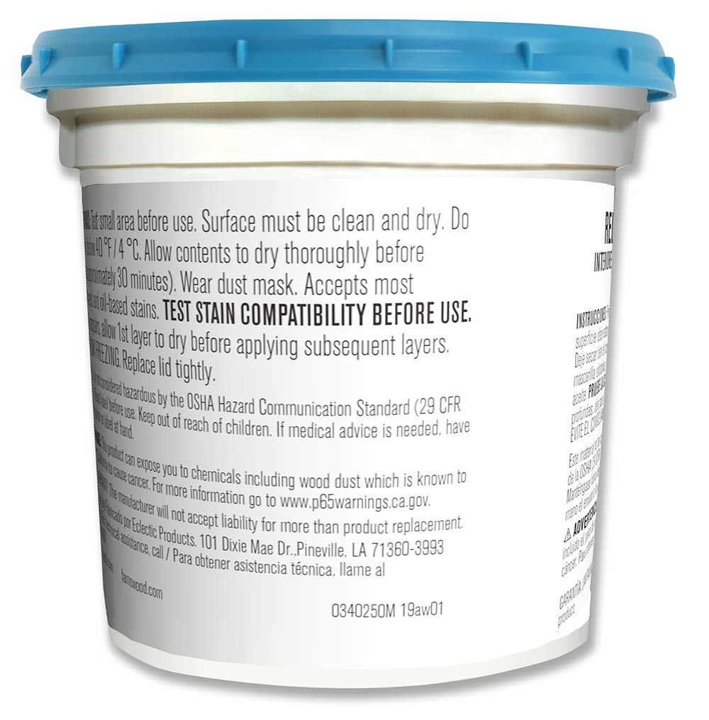 Famowood 40002126 latex Wood filler, naturale, One Gallon