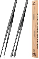 BUNDLEPRO 2 db 30,5 cm-es Konyhai Csipesz - Rozsdamentes Acél Profi Hosszú Fogó BBQ-hoz, Tálaláshoz - Fekete 1