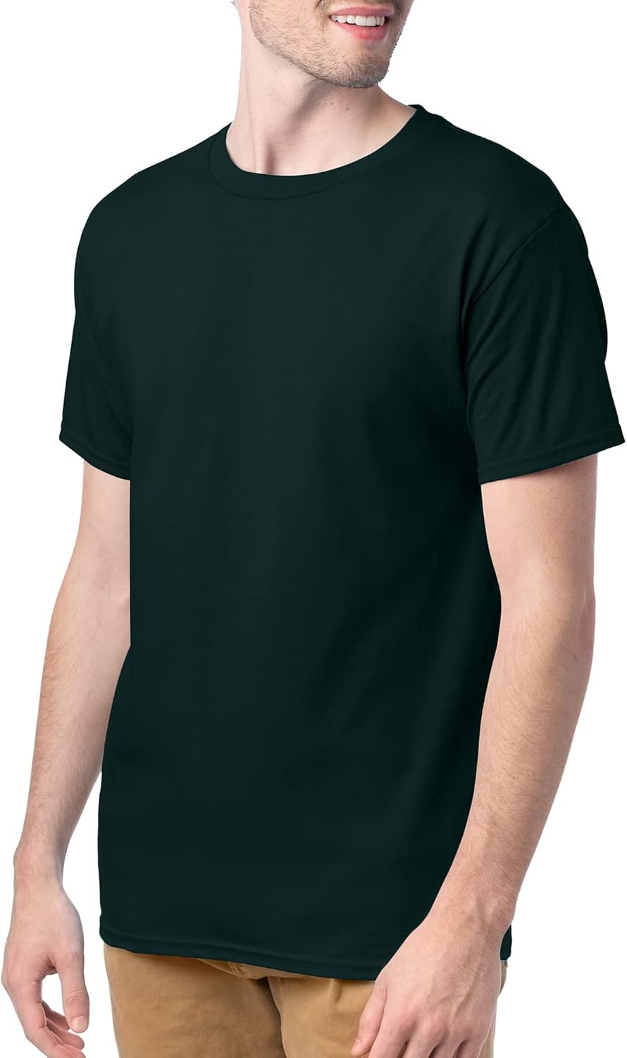 Vista 5 de Hanes ComfortSoft - Camiseta de manga corta para hombre (paquete de 4)