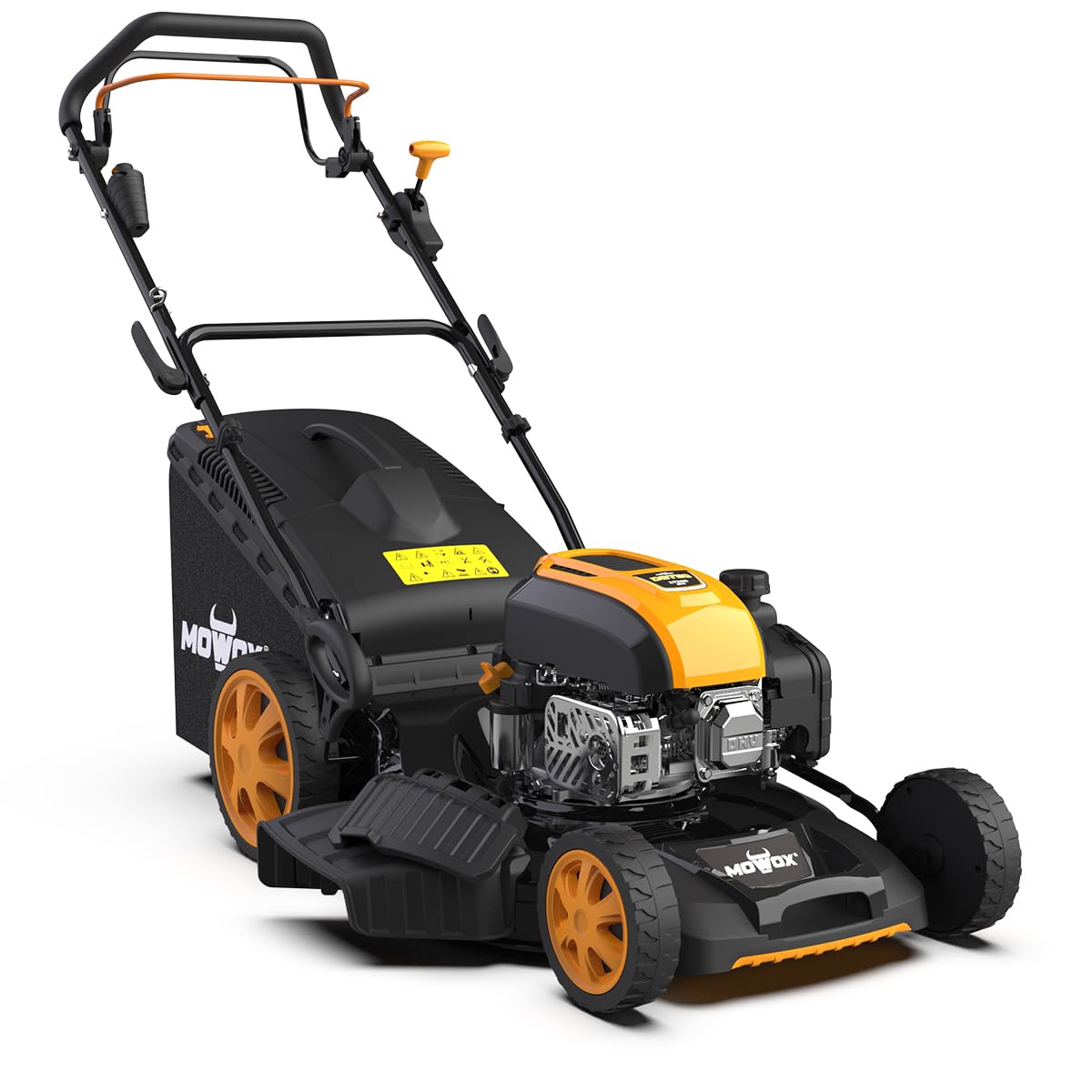Cortacésped autopropulsado Mowox PM 5175 S3EHW – Gasolina, 171 CC, Arranque eléctrico, Velocidad Variable, 46 cm, 60 L, función 3 en 1, para jardín Grande