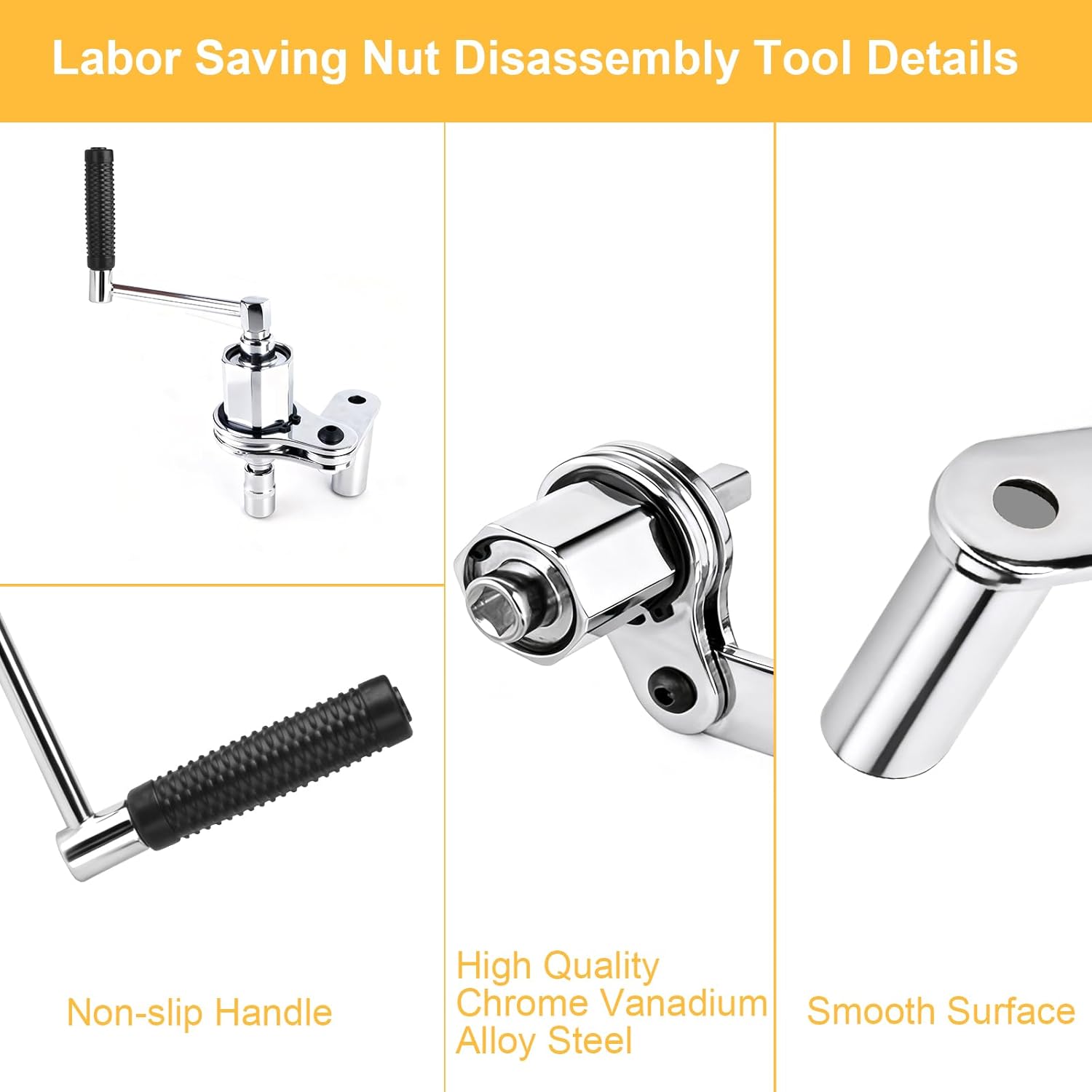 Torque Multiplier Wrench Set, Heavy Duty Labor Saving Lug Nut Remover, 1/2" Drive Square, 1:16 Gear Ratio Hand Lug Nut Wrench Kit for Automotive Tire Nuts Removal (Max 680NM)