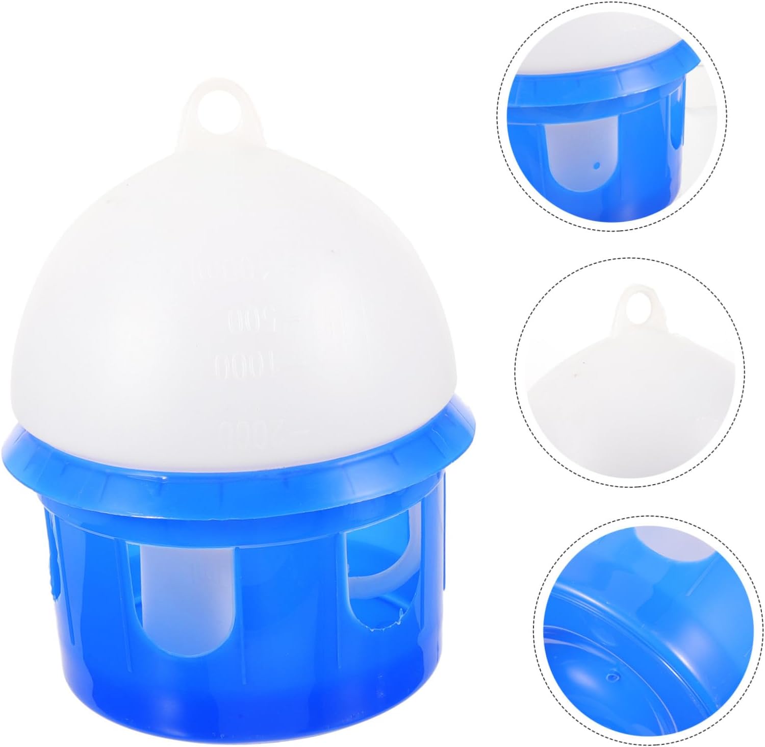 Levemolo Automatic Pigeon Water Feeder Practical Drink Dispenser for Birds Durable and Convenient Pigeon Waterer for Pet Bird Hydration Blue Color