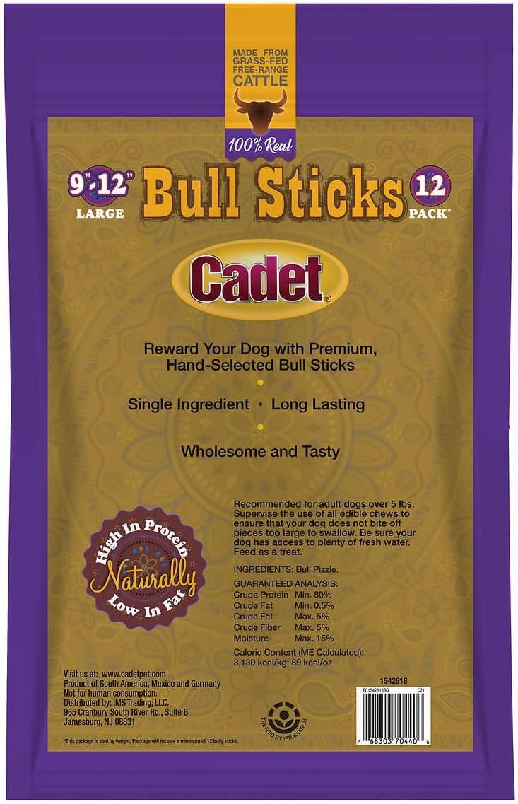 Generic Cadet Bull Sticks 9~12 inch (12 Sticks, 1.32 Lbs)