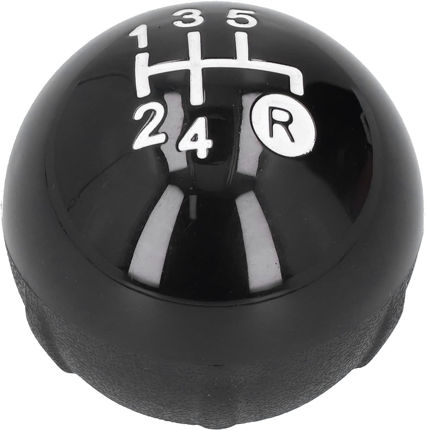 EVGATSAUTO Gear Shift, Gear Shift Shifter Knob with Decorative Cover Replacement Kit Fit for 500 500C 2007?2018 LHD RHD Shift Lever Trim 5 Speed