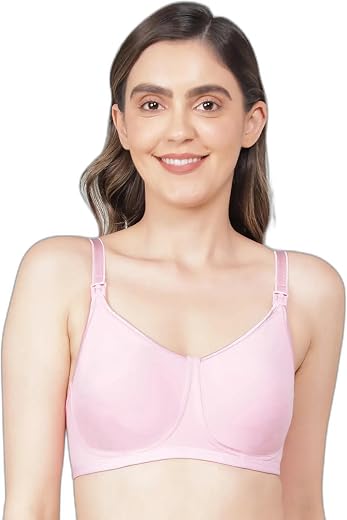 Jockey ES08 Nursing Bra| Wirefree | Non Padded | Full Coverage with Front Opening| Super Combed Cotton Elastane Fabric