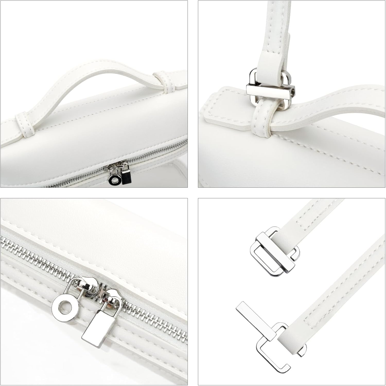 KKXIU Clear Crossbody Bags for Women Stadium Approved Vegan Leather Transparent Purses for Concerts Sports - Image 6