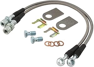 Allstar Performance ALL42032 Stainless Steel Brake Hose Kit for GM Metric Brake Vehicles