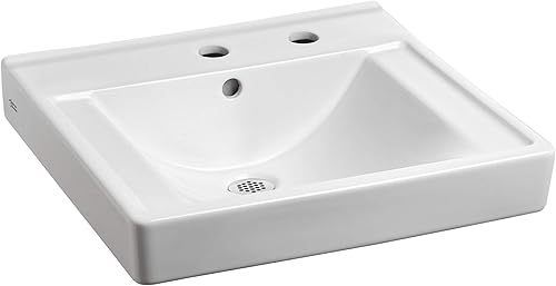 Miniatura 5 de American Standard 9024008EC.020 Decorum - Lavabo de baño con Everclean y centros de 8 pulgadas, color blanco