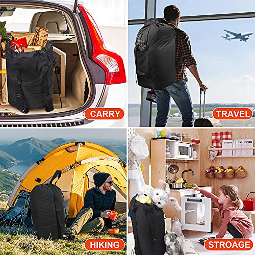 Livebay Laundry Bag Backpack, Laundry Bags Extra Large Heavy Duty With Drawstring Closure Adjustable Shoulder Straps And Mesh Pocket, Large Laundry Bag For College Travel Apartment And Camp #TOP6