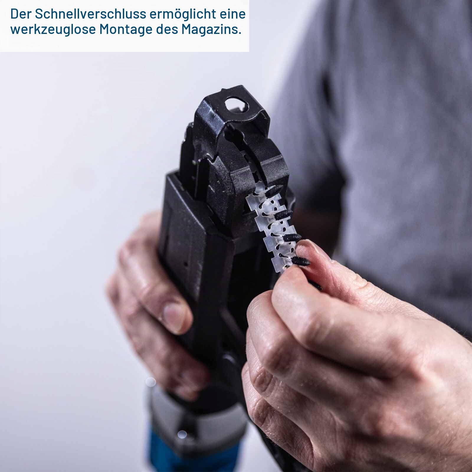 Scheppach Akku Trockenbauschrauber BC-DWD400MS-X mit Depth-Adjustment-Funktion & Zubehör | Drehmoment 30Nm - 1/4" | Drehzahl 4000 min-1 | 20V-IXES-Serie | 10 Jahre Garantie | mit 2Ah Akku & Ladegerät