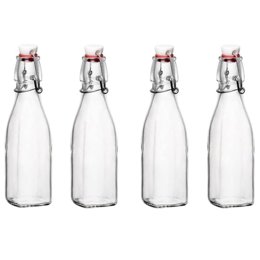 Amazon.com: Bormioli Rocco Swing Top Glass Bottle (Set of 4
