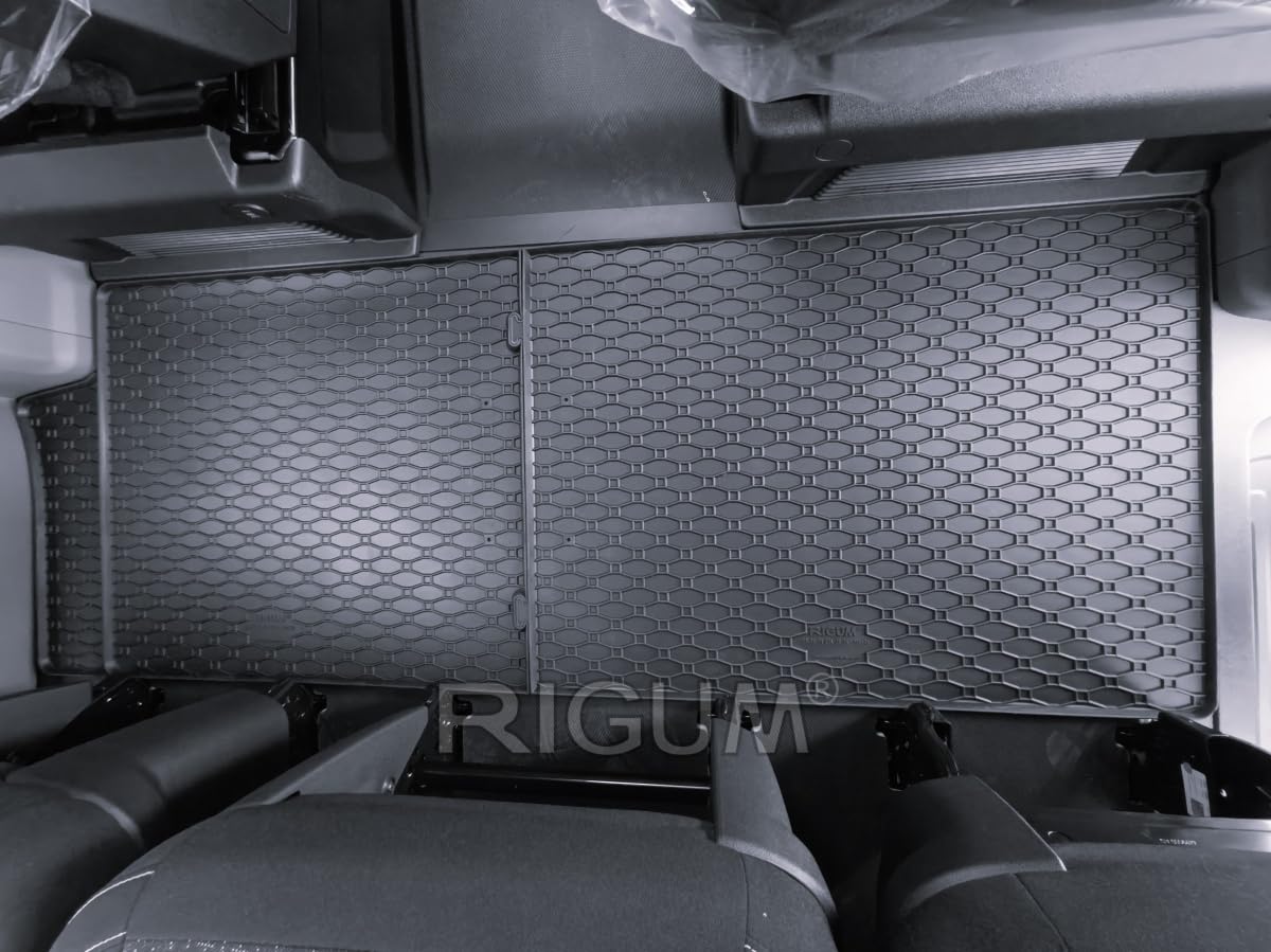 Gummimatten Gummifussmatten kompatibel mit Ford Transit Custom V710 Komplett 8 Sitzer ab Bj.2024