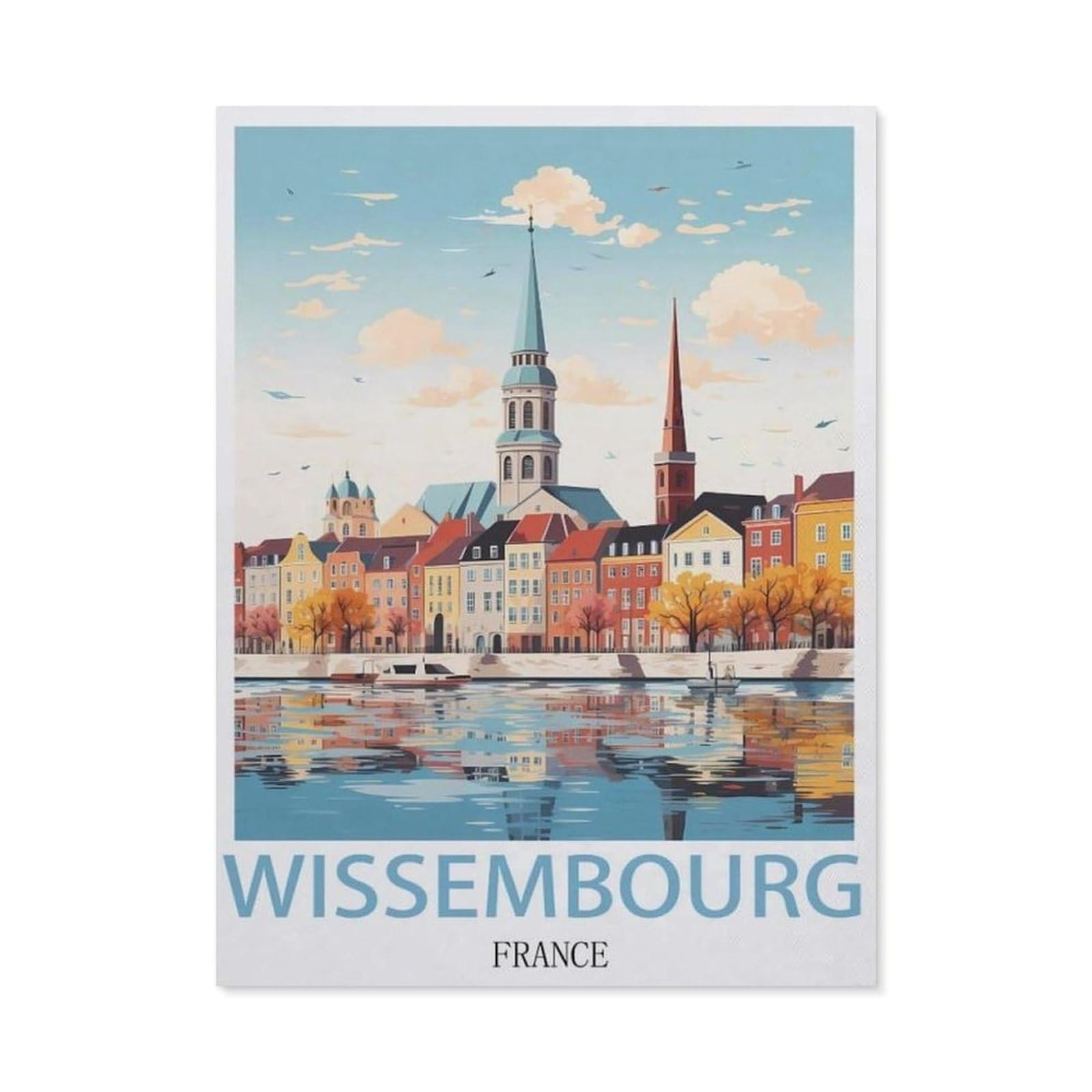 Tin Sign，Wissembourg France(30x40cm）