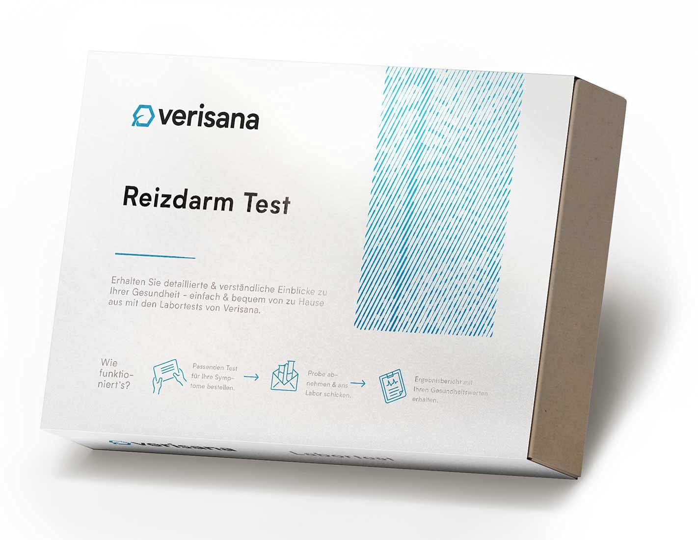 Verisana | Reizdarm Test | Schnell & einfach GABA, Histamin, Serotonin und Tryptophan messen | Stuhltest