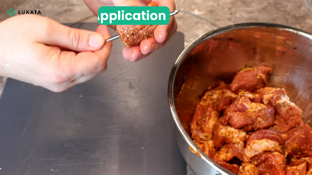 Set 2 Spiedini Flessibili In Acciaio Inox - Per Barbecue Con Coperchio Chiuso (Griglie Ninja, Kamado) - Foto 8