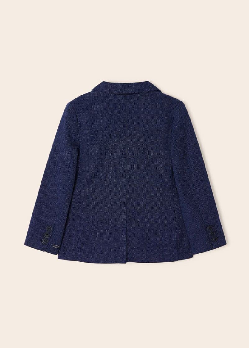 Mayoral Leinen Jacke für Jungen Marinblau