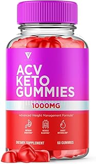ACV Keto Gummies for Weight Loss Appetite Suppressant Belly Fat Burner Shark Lose Tank, Best Keto Apple Cider Vinegar Supplement Women Men, Keto ACV Diet Gummy Advanced Lose Weight Fast (60 Gummies)