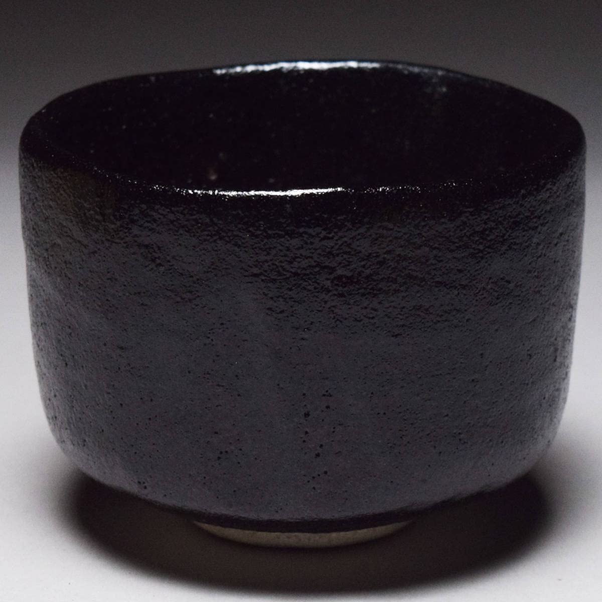 Amazon.co.jp: 平安手塚祥堂祥楽印黒茶碗共箱共布茶道具抹茶碗黒楽茶碗