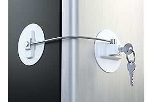 Highly Secured Refrigerator Lock with Key - Mini Refrigerator Door Lock for...