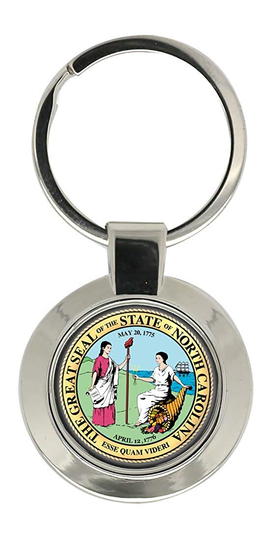 Giftshop UK North Carolina USA Key Ring