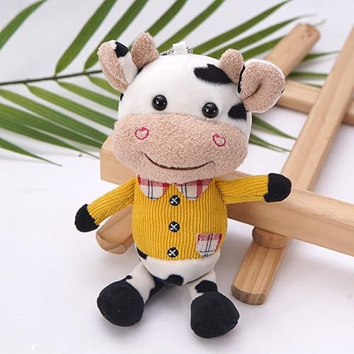 Miniatura 5 de 2 Pack Plush Cows Keychains for Women, Plush Bag Charm Stuffed Animal Car Key Chain Key Ring Pendant for Purse, Handbag Bag Decoration
