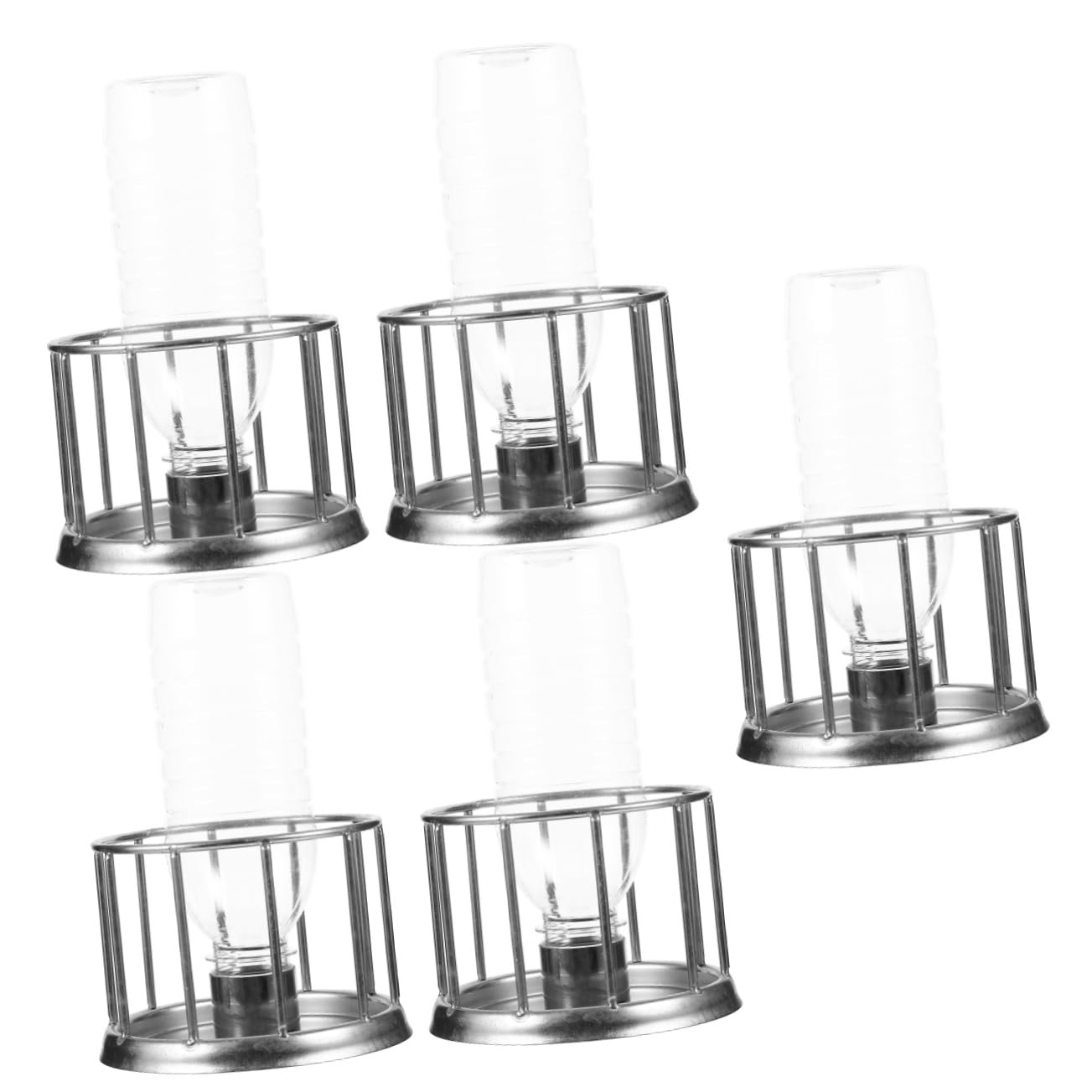 5piezas Comedero para Reptiles Inoxidable Plato para Agua De Tortugas y Diseño Antisalpicaduras para Terrarios De Usar Mini Alimentador para Reptiles
