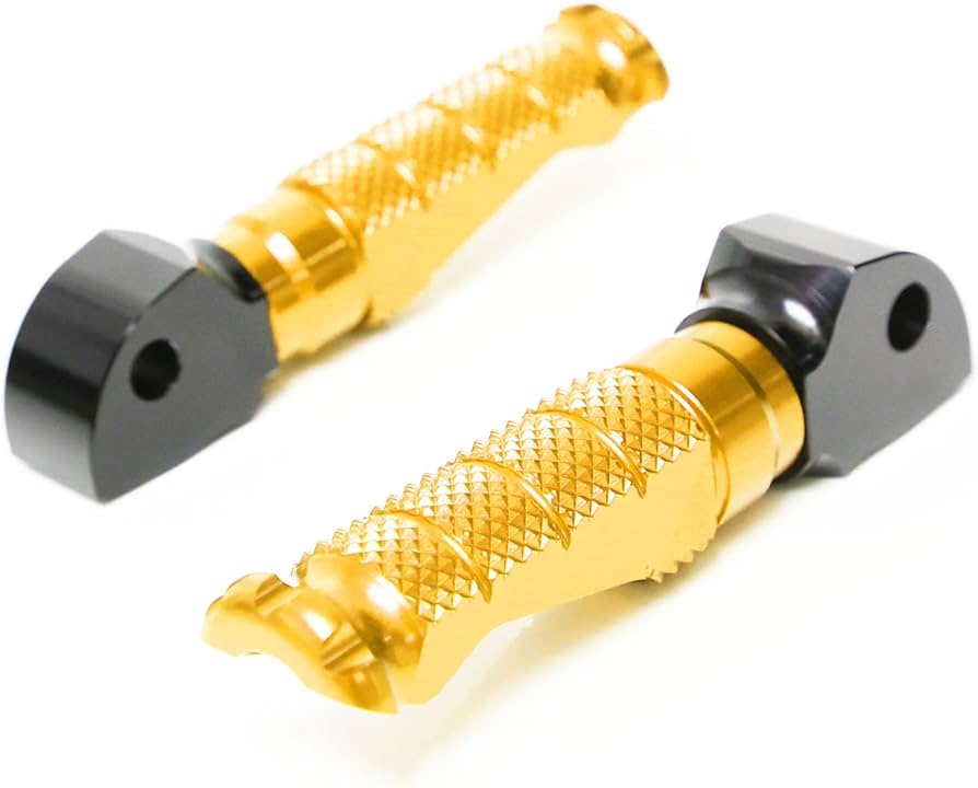Amazon.com: MCMOTOPARTS R-FIGHT Gold Rear Footpegs Foot Pegs
